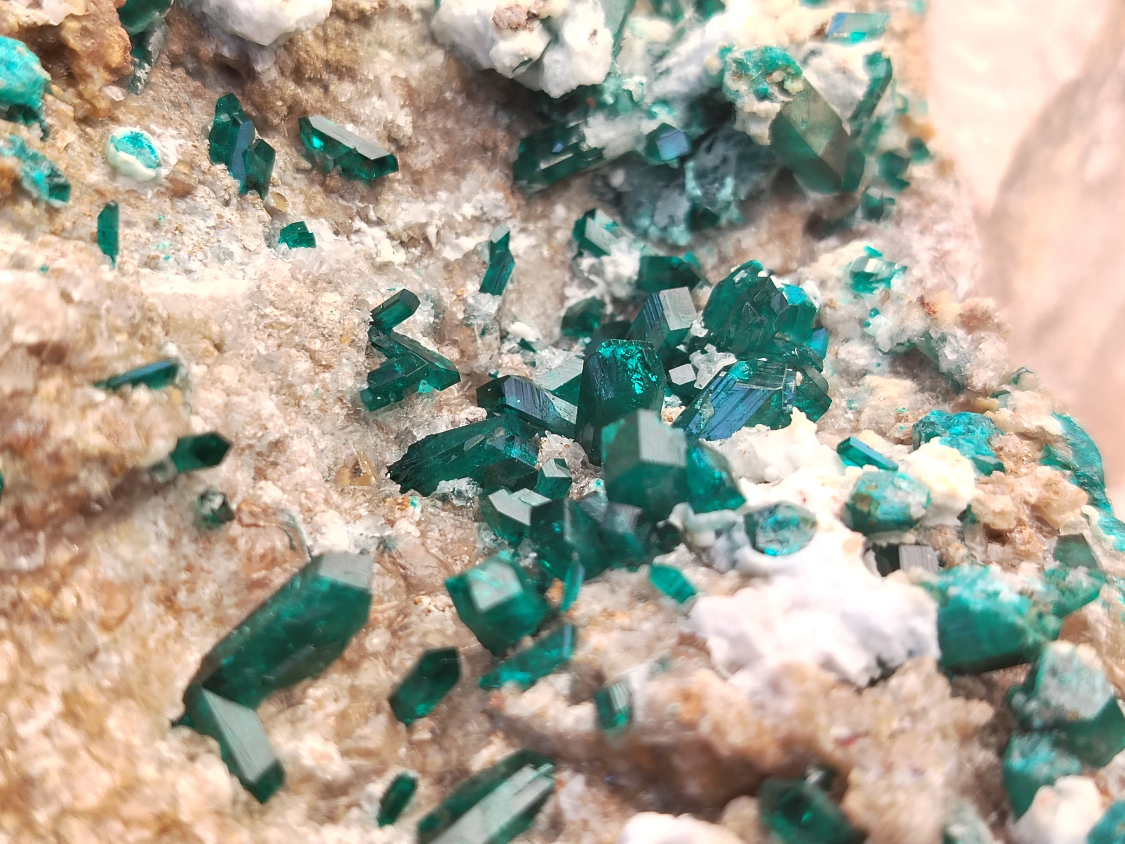 Natural Dioptase Matrix Specimen x 1 From Namibia - Toprock Gemstones and Minerals 