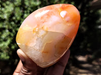Polished Carnelian Standing Free Forms x 5 From Madagascar - Toprock Gemstones and Minerals 