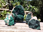 Natural Botryoidal Malachite Specimens x 4 From Congo - Toprock Gemstones and Minerals 