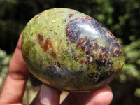 Polished Green Opal Palm Stones x 12 From Antsirabe, Madagascar - Toprock Gemstones and Minerals 