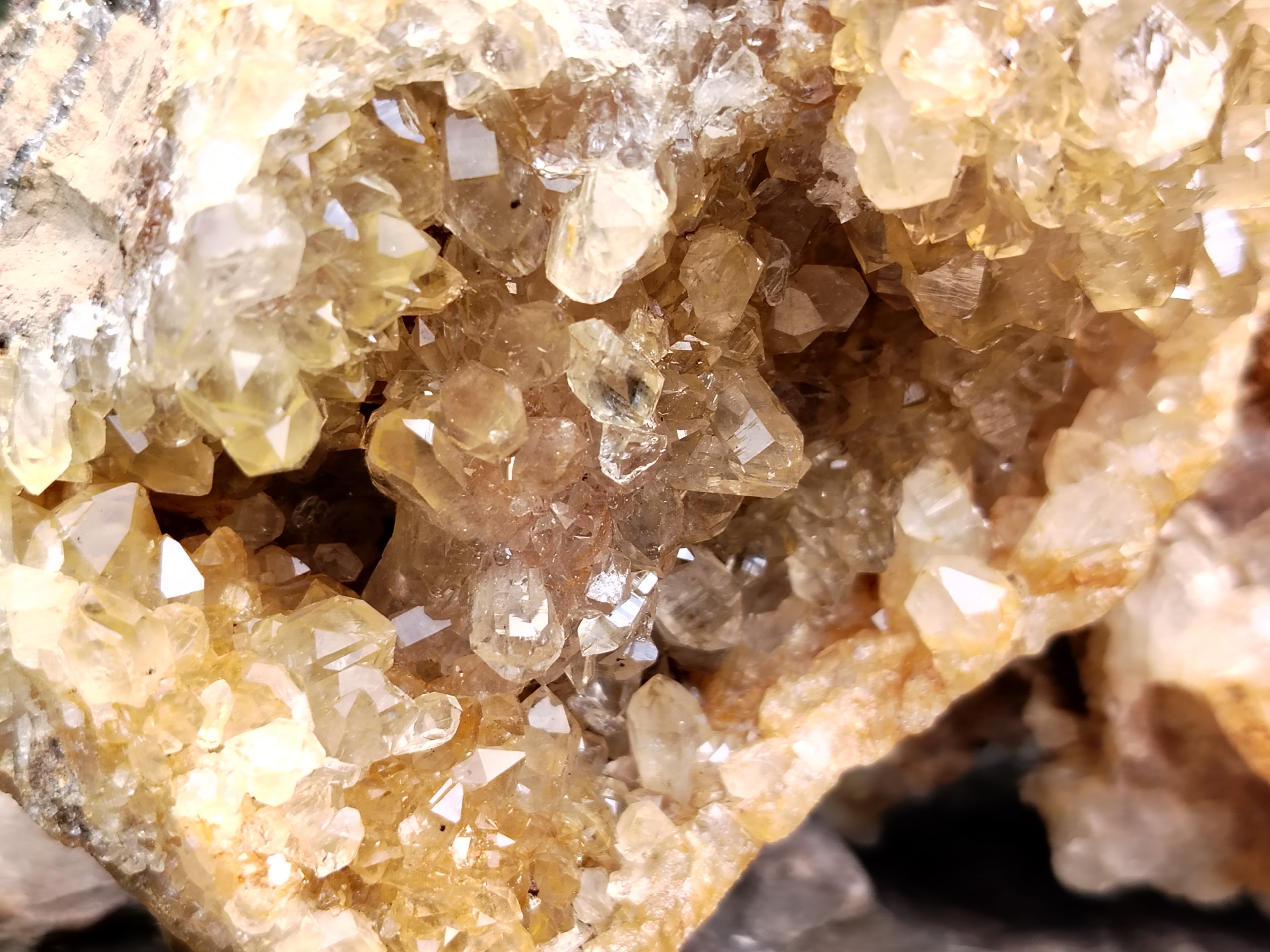 Natural Limonite Quartz Clusters x 4 From Solwezi, Zambia - Toprock Gemstones and Minerals 