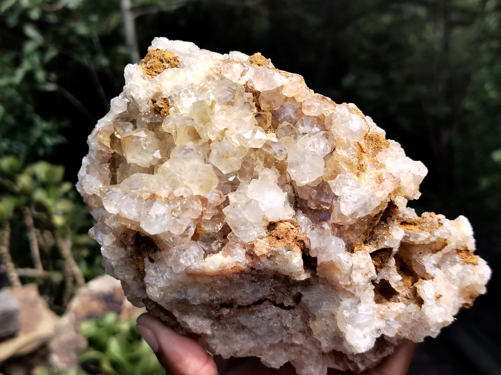 Natural Limonite Quartz Clusters x 4 From Solwezi, Zambia - Toprock Gemstones and Minerals 