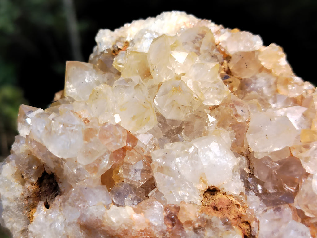 Natural Limonite Quartz Clusters x 4 From Solwezi, Zambia - Toprock Gemstones and Minerals 