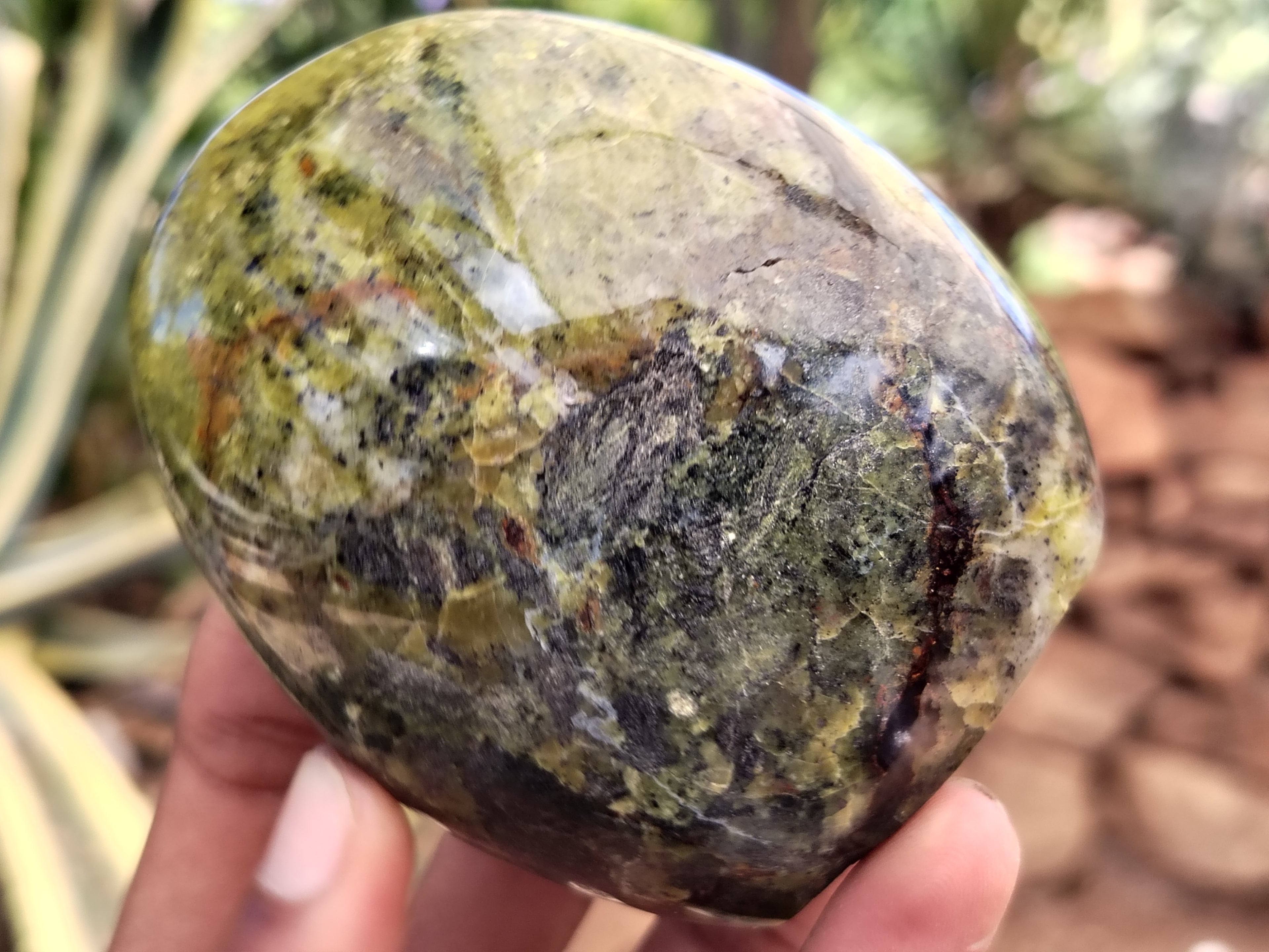 Polished Green Opal Standing Free Forms x 6 From Antsirabe, Madagascar - Toprock Gemstones and Minerals 