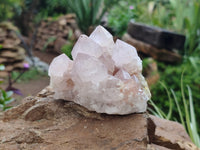 Natural Amethyst Spirit Quartz Clusters x 3 From Boekenhouthoek, South Africa