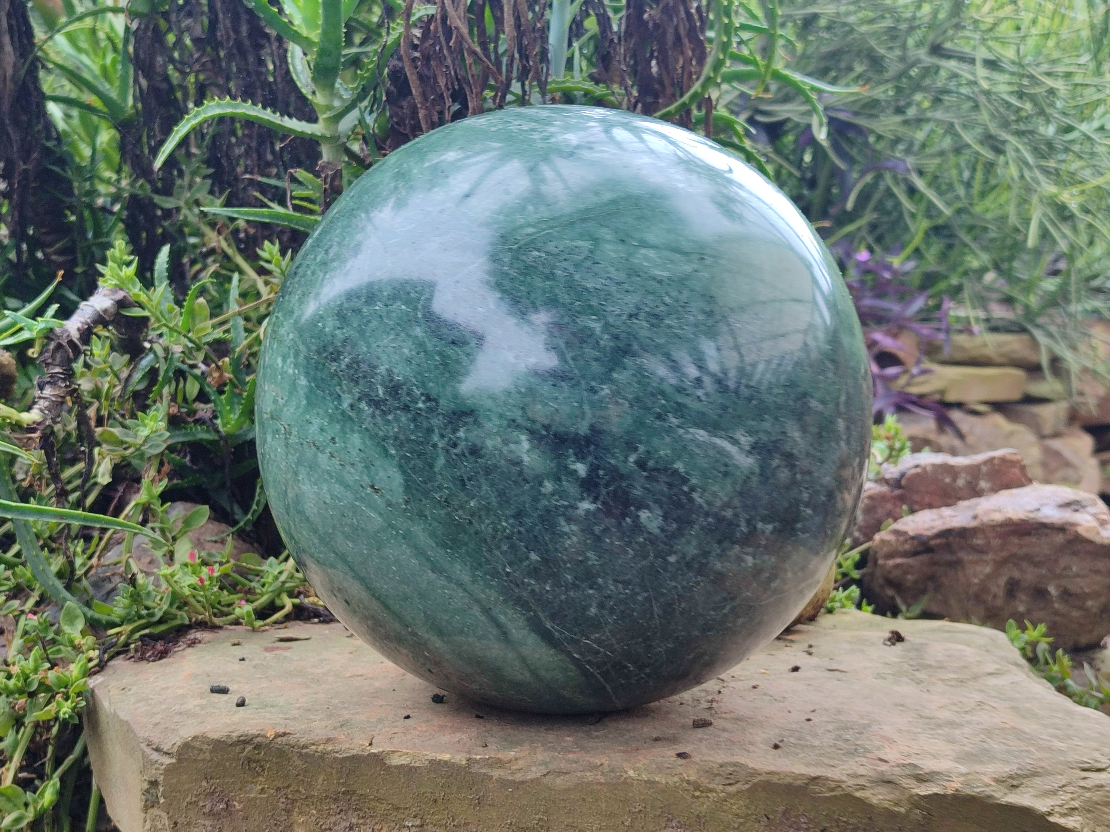 Polished Giant Jadeite Sphere x 1 From China - Toprock Gemstones and Minerals 