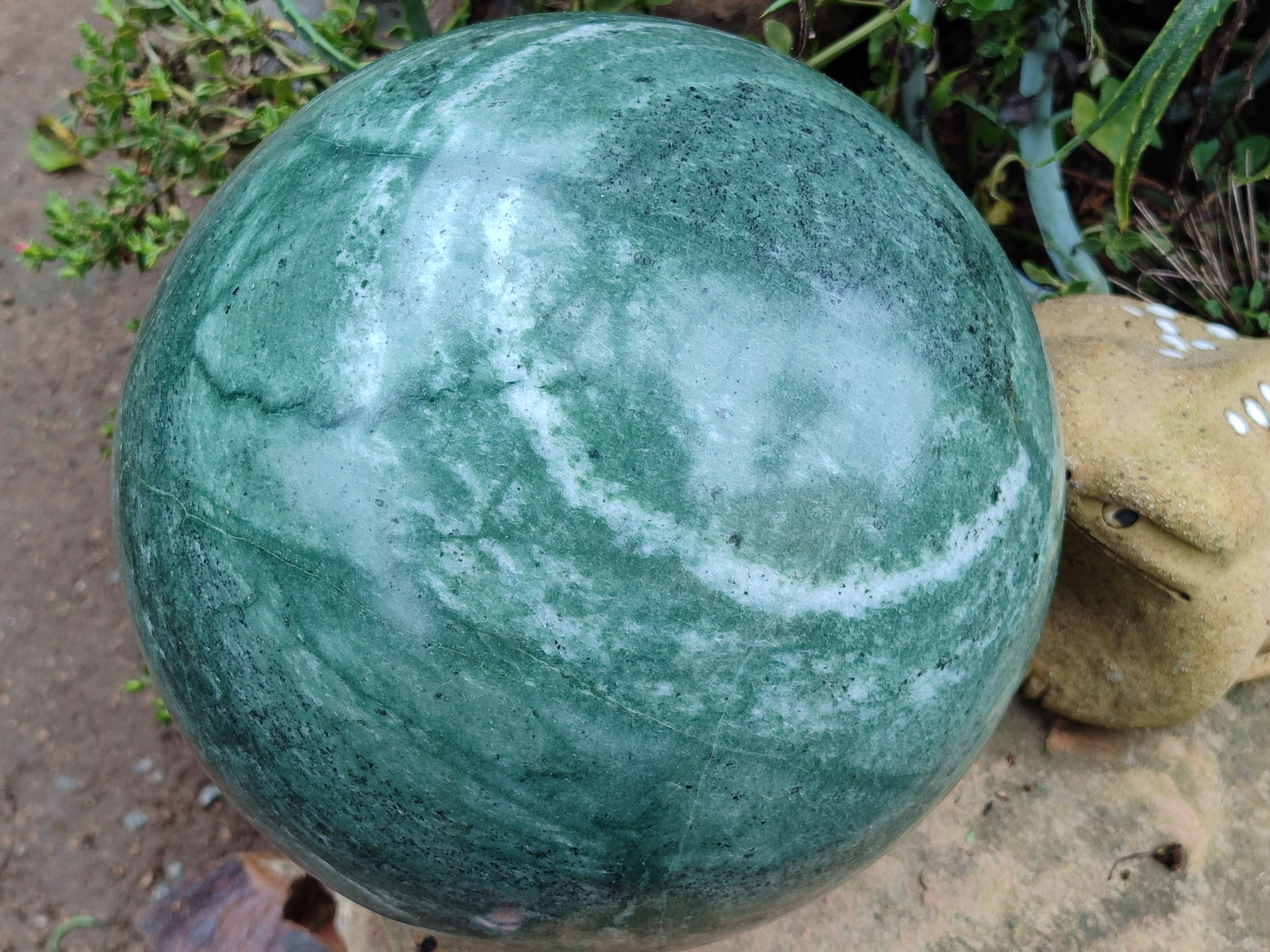 Polished Giant Jadeite Sphere x 1 From China - Toprock Gemstones and Minerals 
