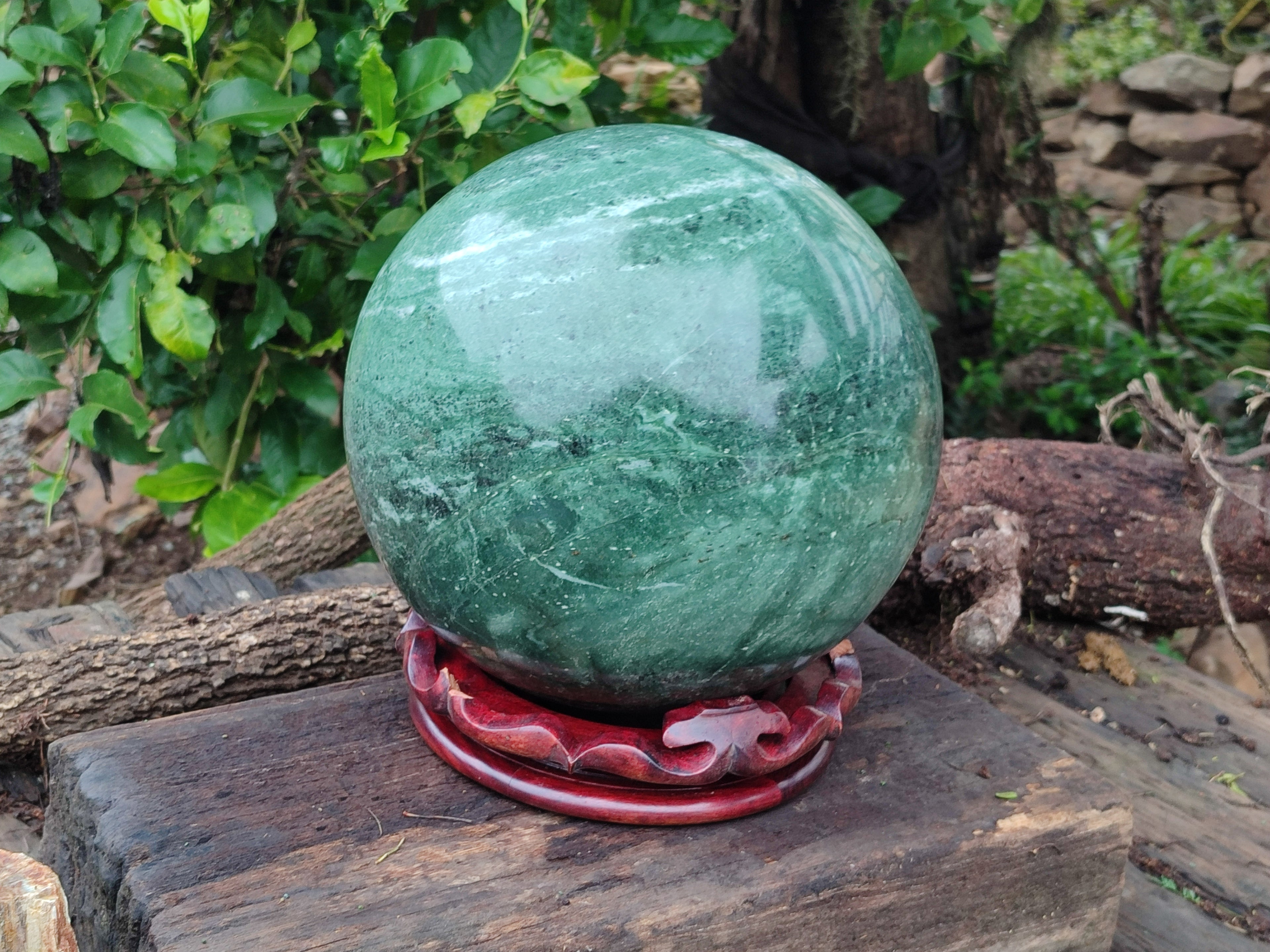 Polished Giant Jadeite Sphere x 1 From China - Toprock Gemstones and Minerals 