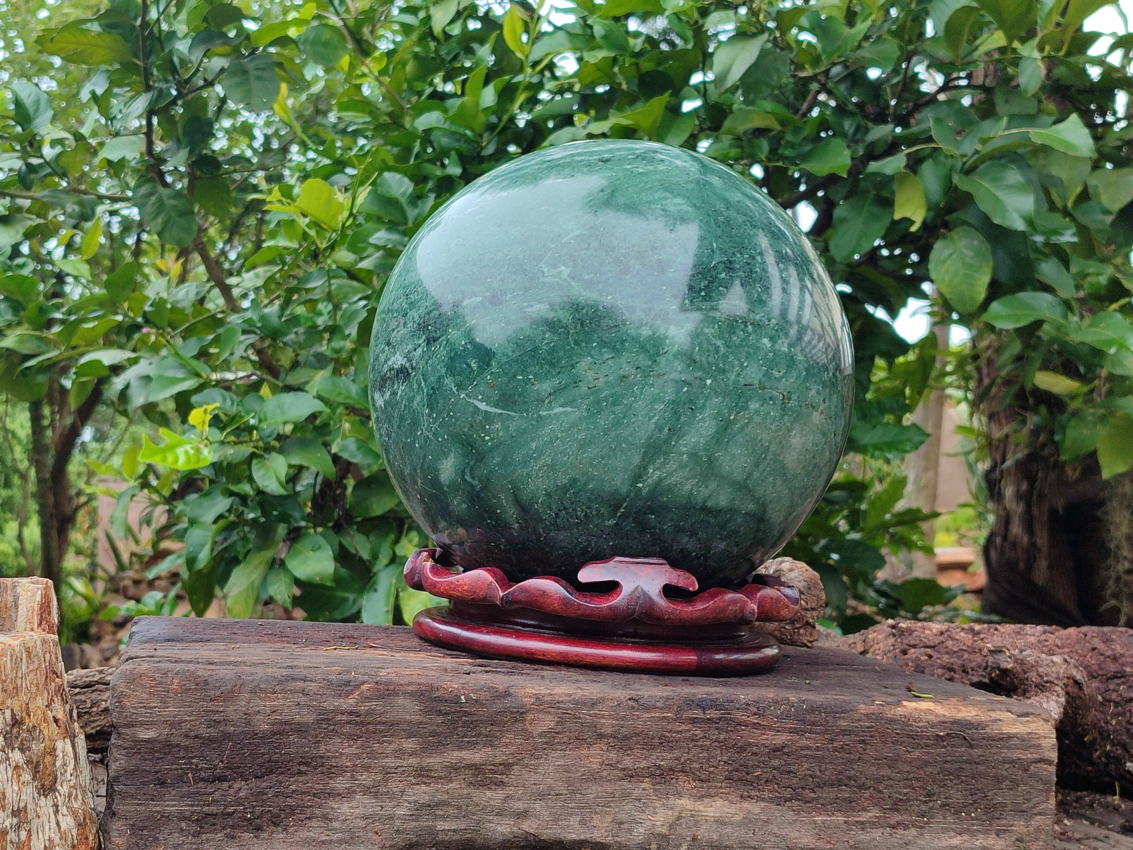 Polished Giant Jadeite Sphere x 1 From China - Toprock Gemstones and Minerals 