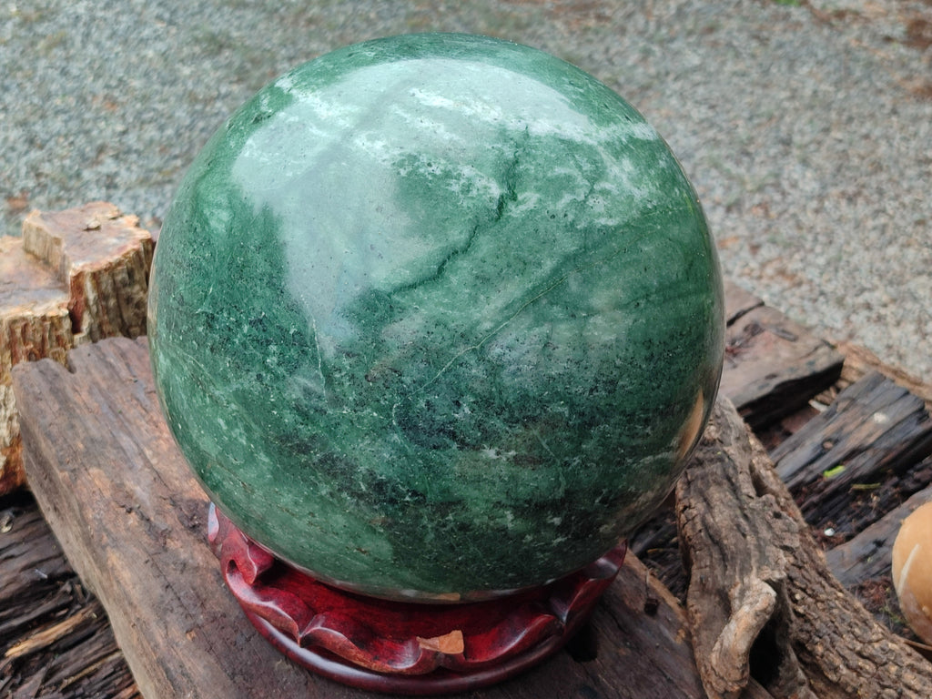 Polished Giant Jadeite Sphere x 1 From China - Toprock Gemstones and Minerals 