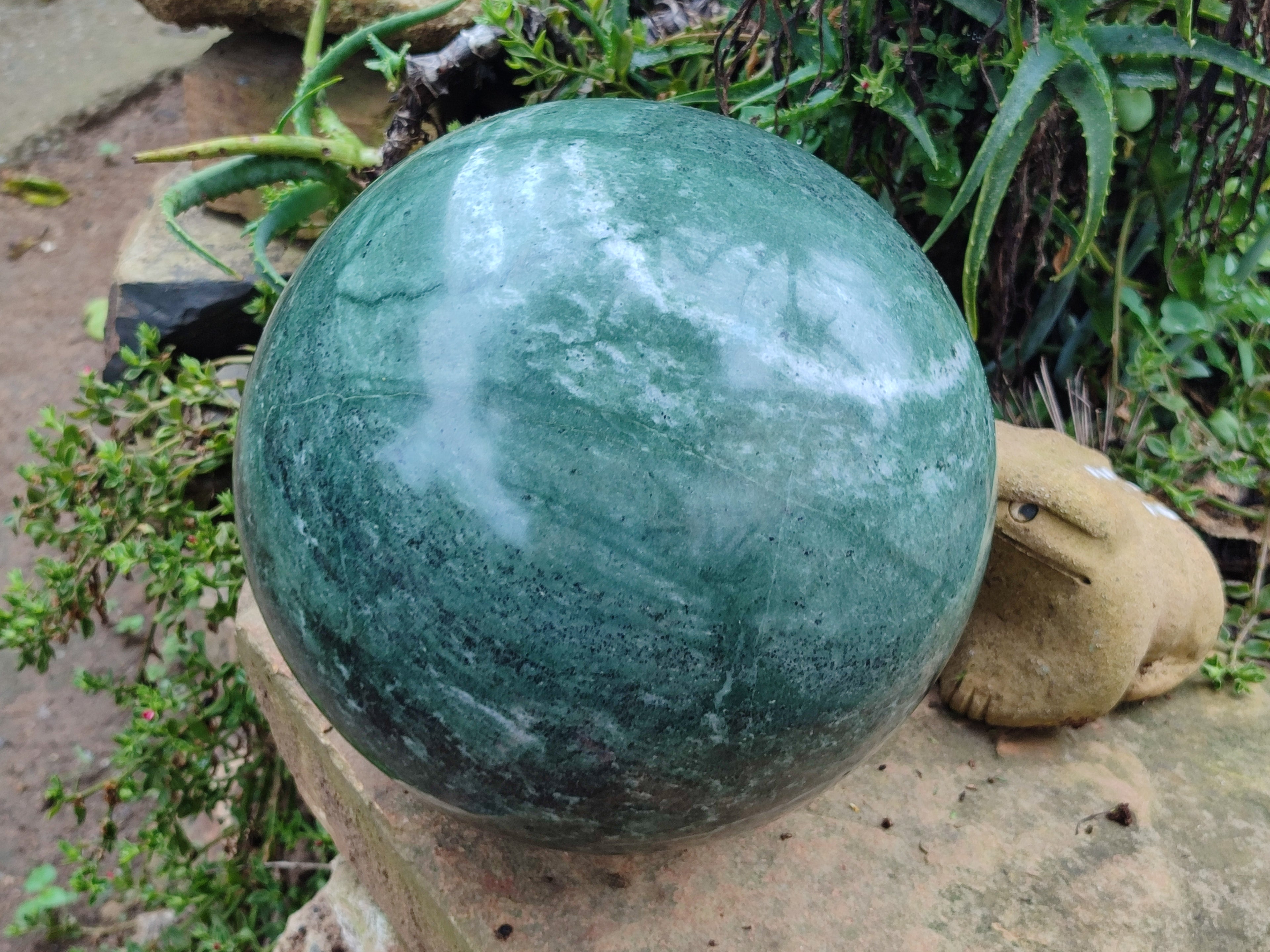 Polished Giant Jadeite Sphere x 1 From China - Toprock Gemstones and Minerals 
