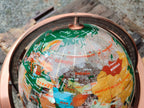 Polished Mixed Gemstone World Globe x 1 From China - Toprock Gemstones and Minerals 