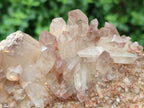 Natural Red Hematoid Quartz Clusters x 3 From Karoi, Zimbabwe - Toprock Gemstones and Minerals 