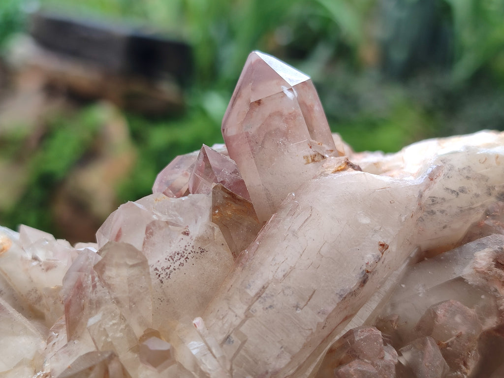 Natural Red Hematoid Quartz Clusters x 3 From Karoi, Zimbabwe - Toprock Gemstones and Minerals 