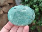 Polished Amazonite Palm Stones x 12 from Madagascar - Toprock Gemstones and Minerals 