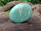 Polished Amazonite Palm Stones x 12 from Madagascar - Toprock Gemstones and Minerals 