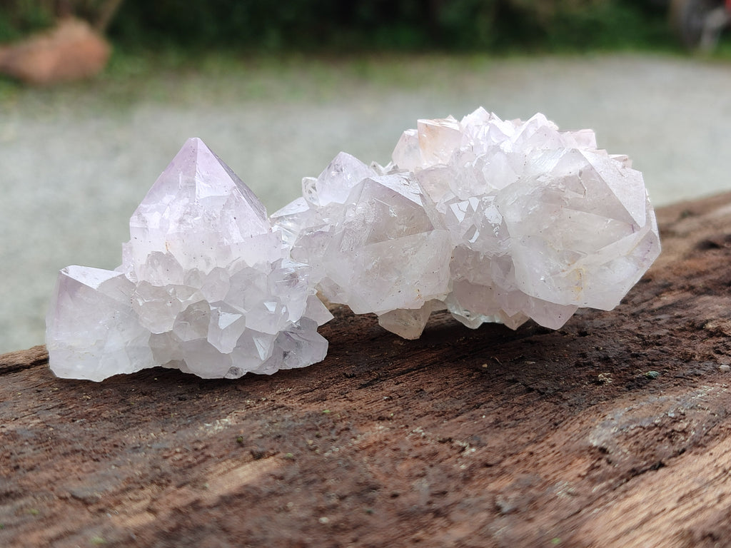 Natural Amethyst Spirit Quartz Clusters x 13 From Boekenhouthoek, South Africa - Toprock Gemstones and Minerals 