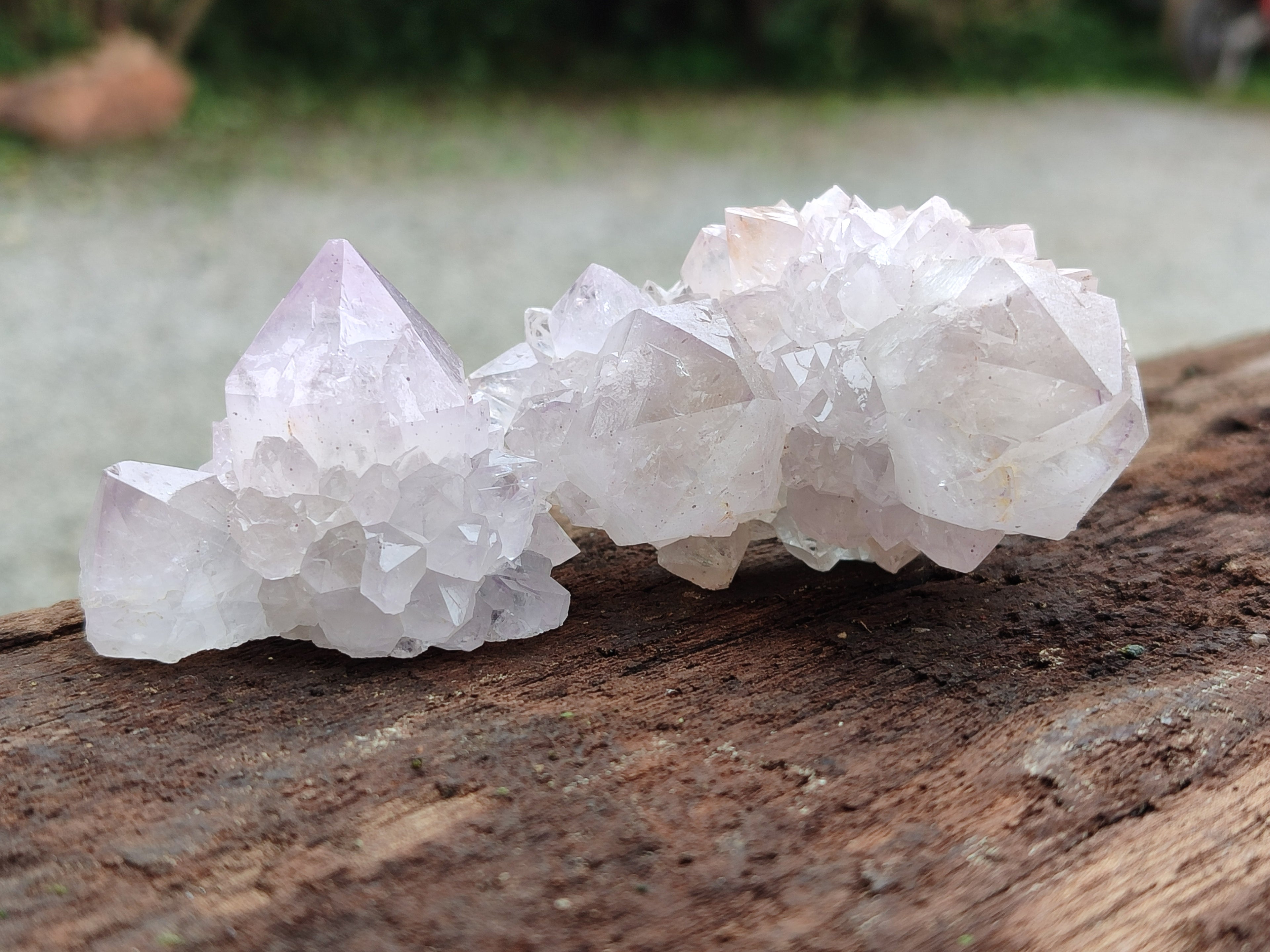 Natural Amethyst Spirit Quartz Clusters x 13 From Boekenhouthoek, South Africa - Toprock Gemstones and Minerals 