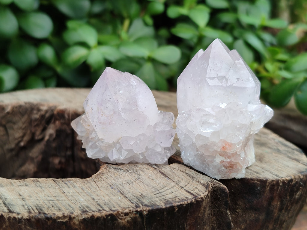 Natural Amethyst Spirit Quartz Clusters x 13 From Boekenhouthoek, South Africa - Toprock Gemstones and Minerals 