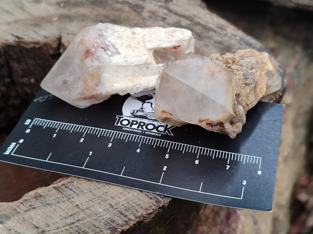 Natural Pineapple Candle Quartz Crystals x 35 From Antsirabe, Madagascar - Toprock Gemstones and Minerals 