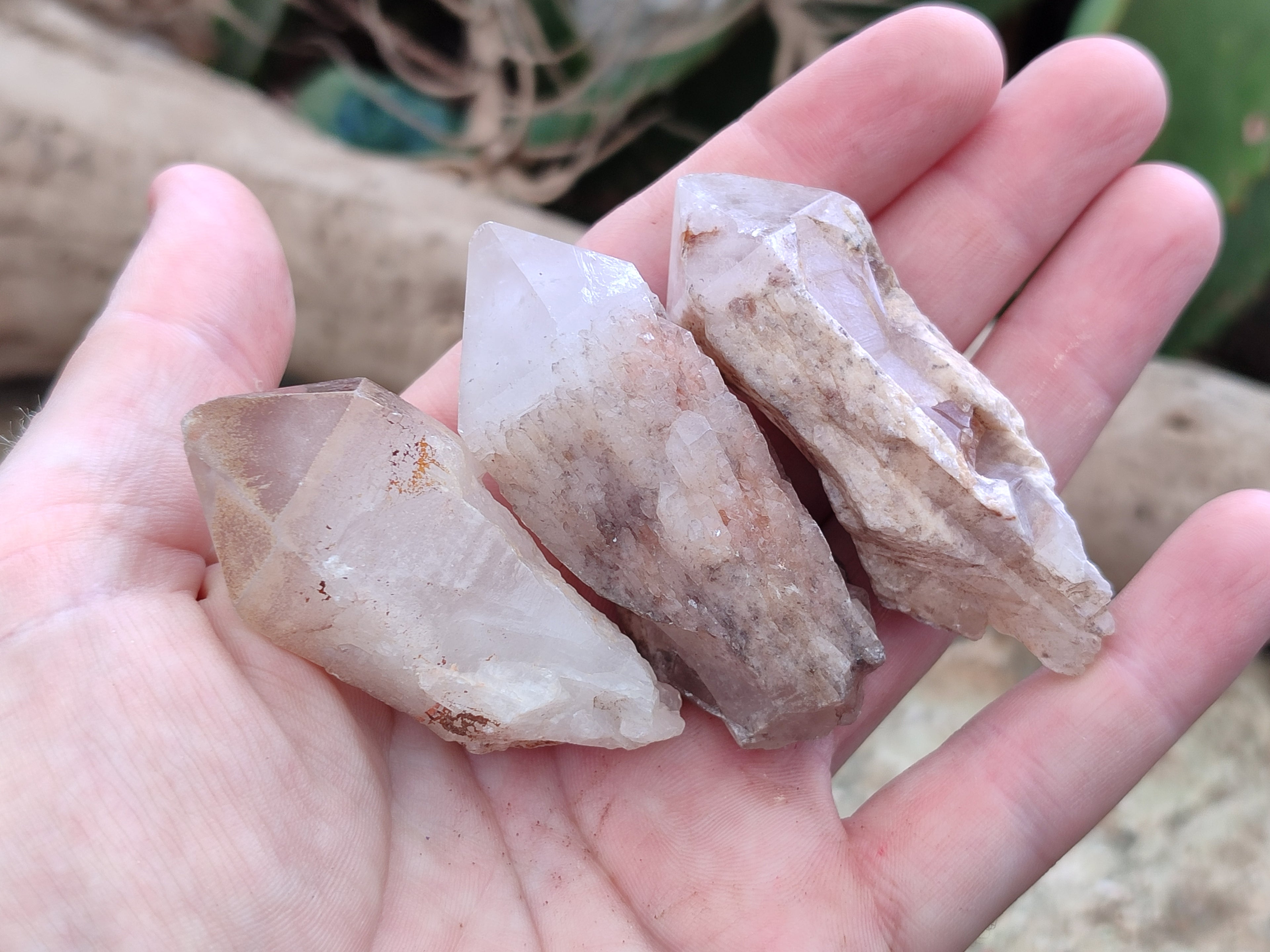 Natural Pineapple Candle Quartz Crystals x 35 From Antsirabe, Madagascar - Toprock Gemstones and Minerals 