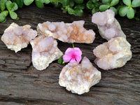 Natural Amethyst Spirit Quartz Clusters x 6 From Boekenhouthoek, South Africa
