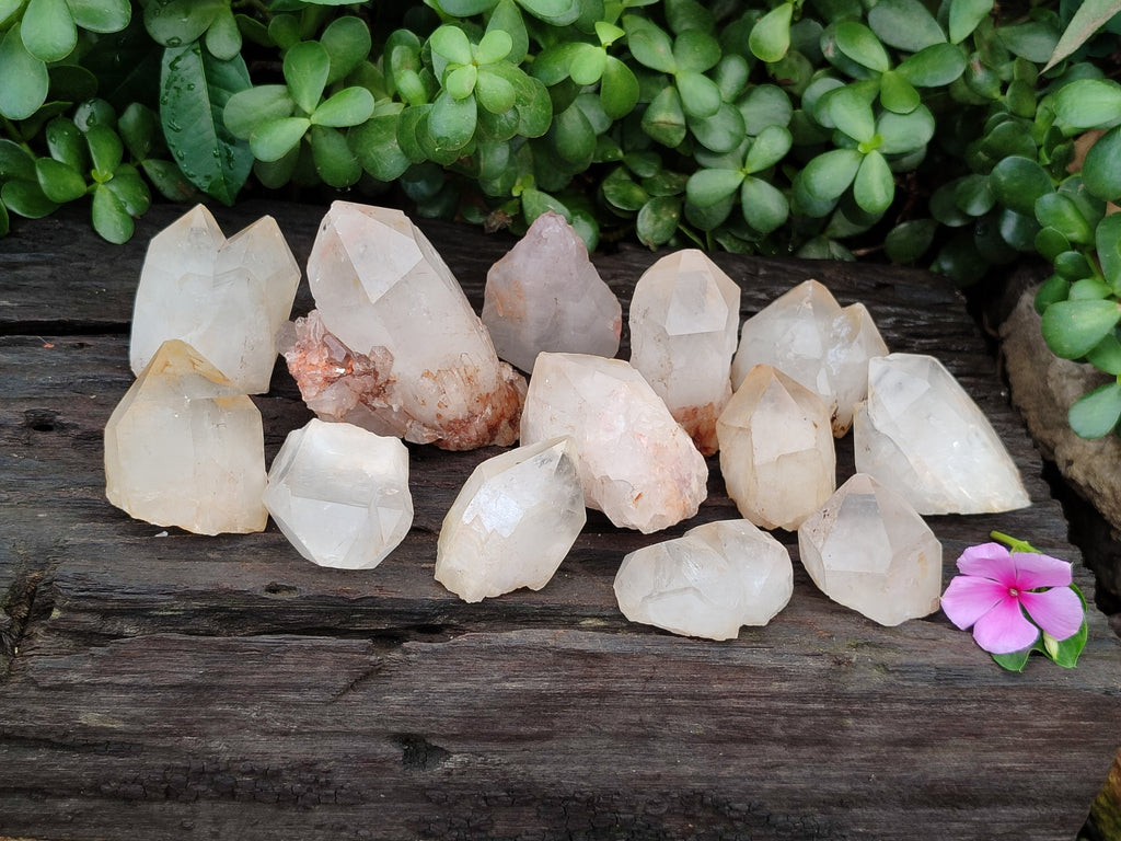 Natural Quartz Crystals x 15 From Madagascar - Toprock Gemstones and Minerals 