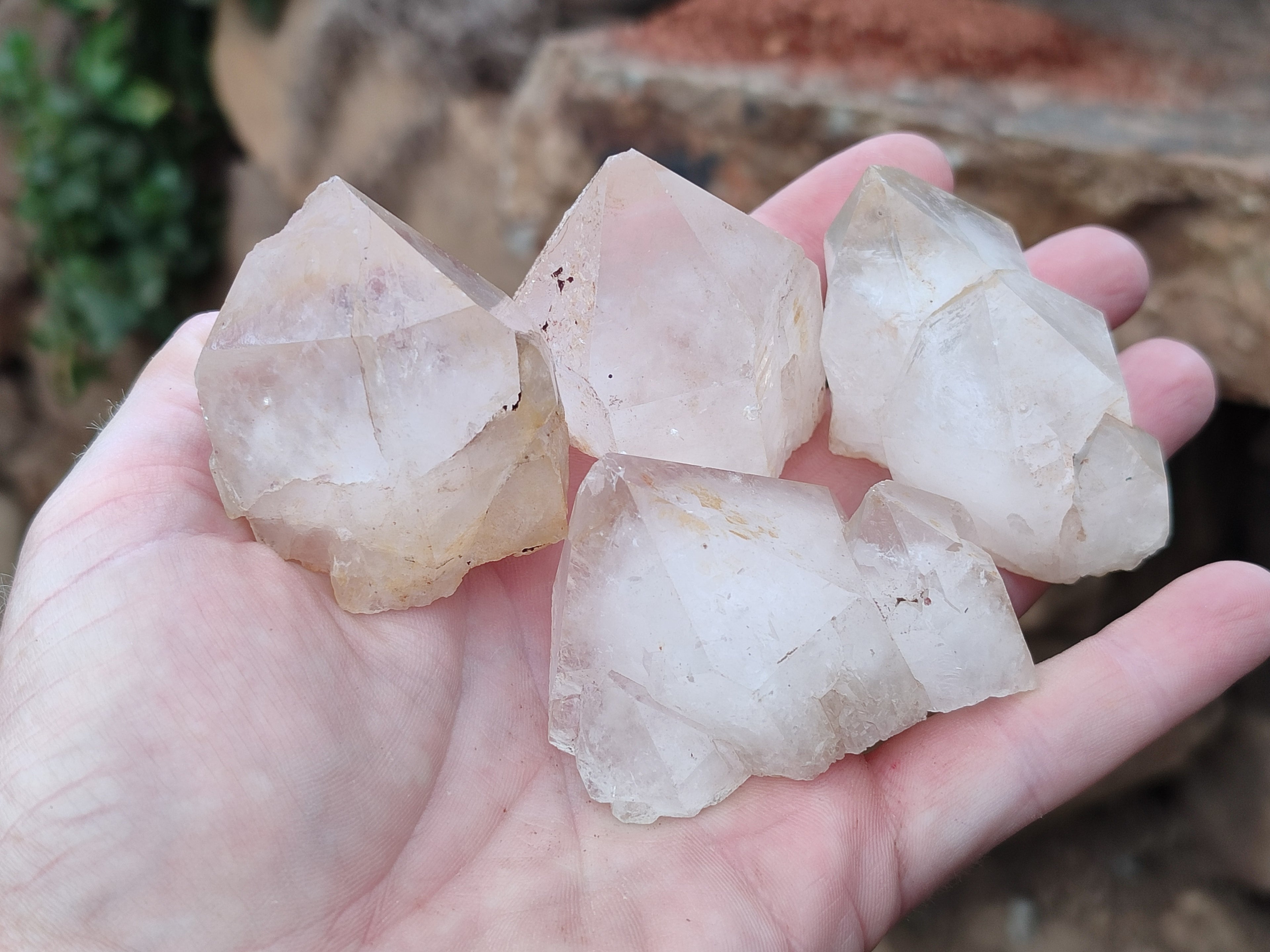 Natural Quartz Crystals x 15 From Madagascar - Toprock Gemstones and Minerals 