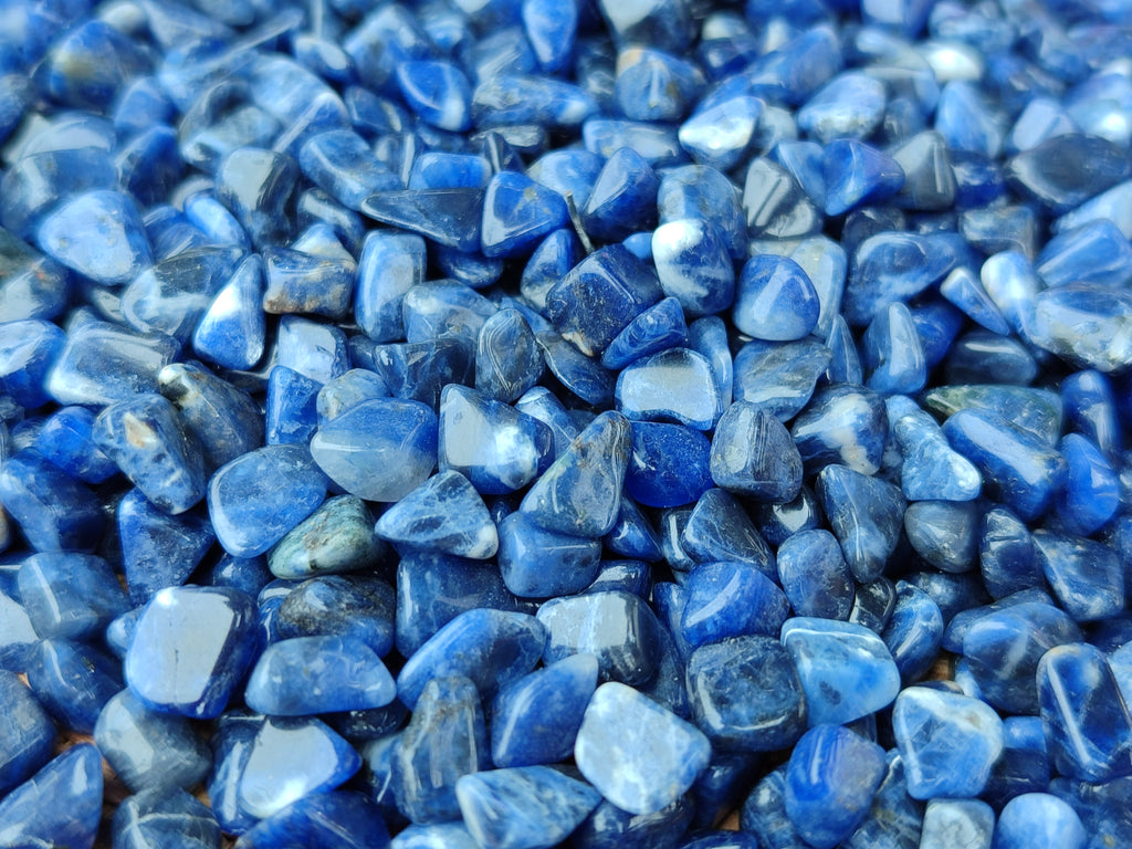 Polished Sodalite Tumbled Stones - Sold Per Kg - From Namibia - Toprock Gemstones and Minerals 