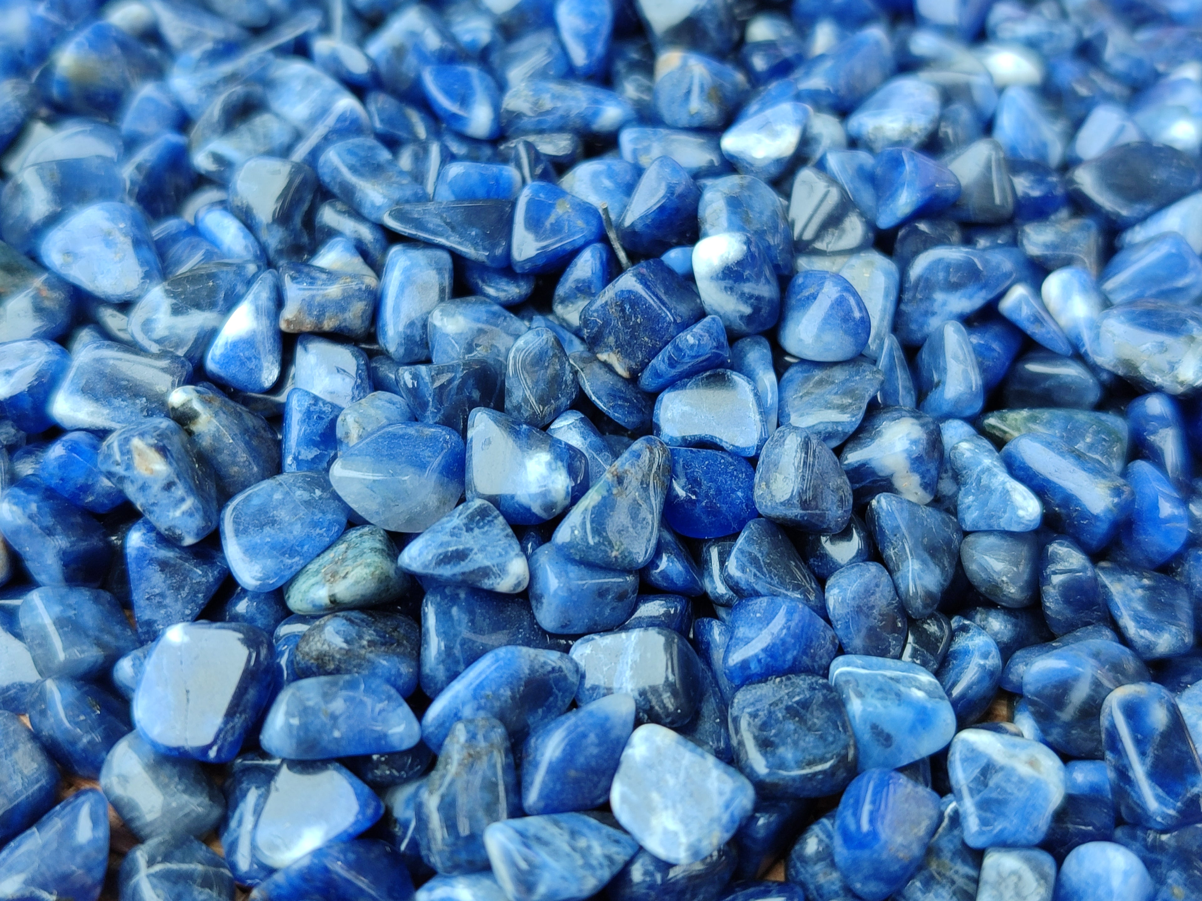 Polished Sodalite Tumbled Stones - Sold Per Kg - From Namibia - Toprock Gemstones and Minerals 