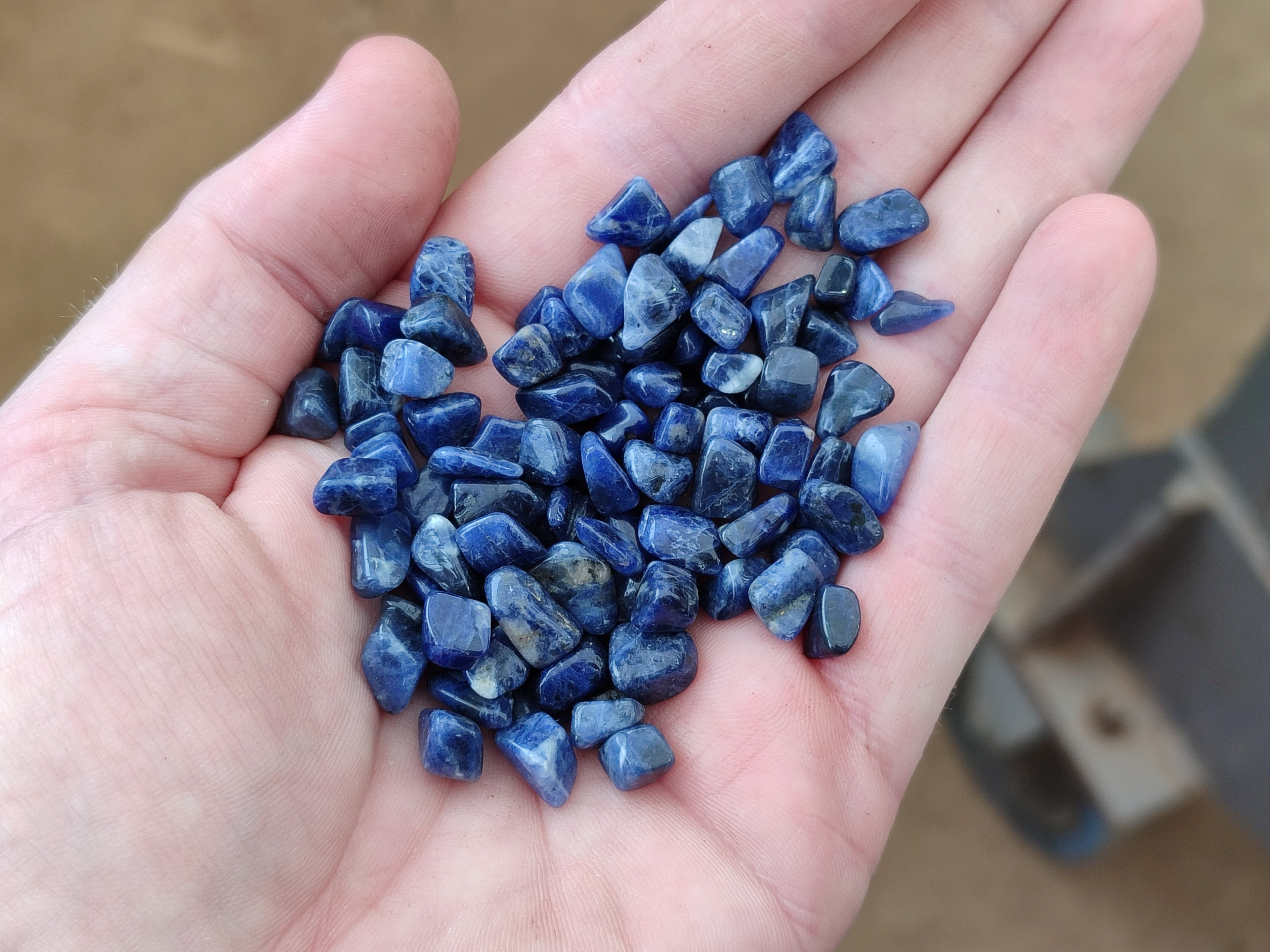 Polished Sodalite Tumbled Stones - Sold Per Kg - From Namibia - Toprock Gemstones and Minerals 