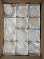 Natural Quartz Crystals x 12 From Madagascar - Toprock Gemstones and Minerals 