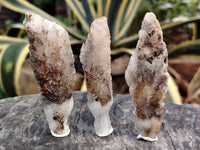 Natural Drusy Quartz Coated Calcite Pseudomorph Specimens x 20 From Alberts Mountain, Lesotho - Toprock Gemstones and Minerals 