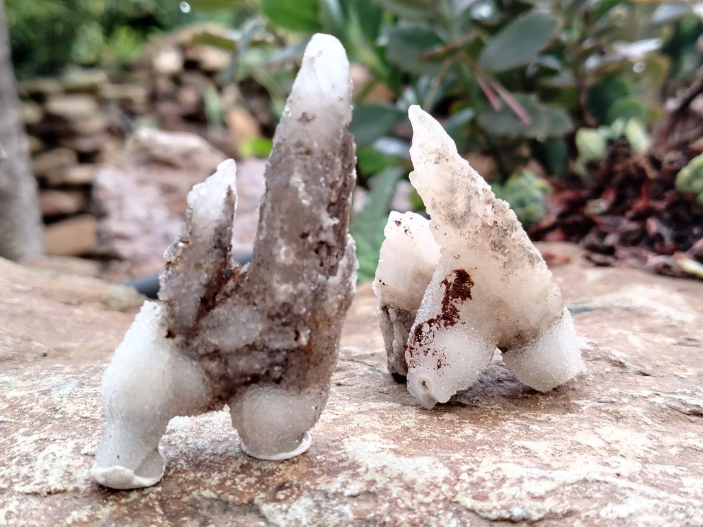 Natural Drusy Quartz Coated Calcite Pseudomorph Specimens x 20 From Alberts Mountain, Lesotho - Toprock Gemstones and Minerals 