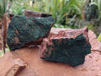 Natural Botryoidal Malachite Specimens x 6 From Congo - Toprock Gemstones and Minerals 