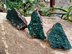 Natural Botryoidal Malachite Specimens x 6 From Congo - Toprock Gemstones and Minerals 