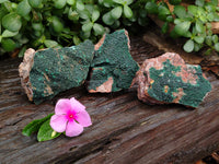 Natural Botryoidal Malachite Specimens x 6 From Congo - Toprock Gemstones and Minerals 