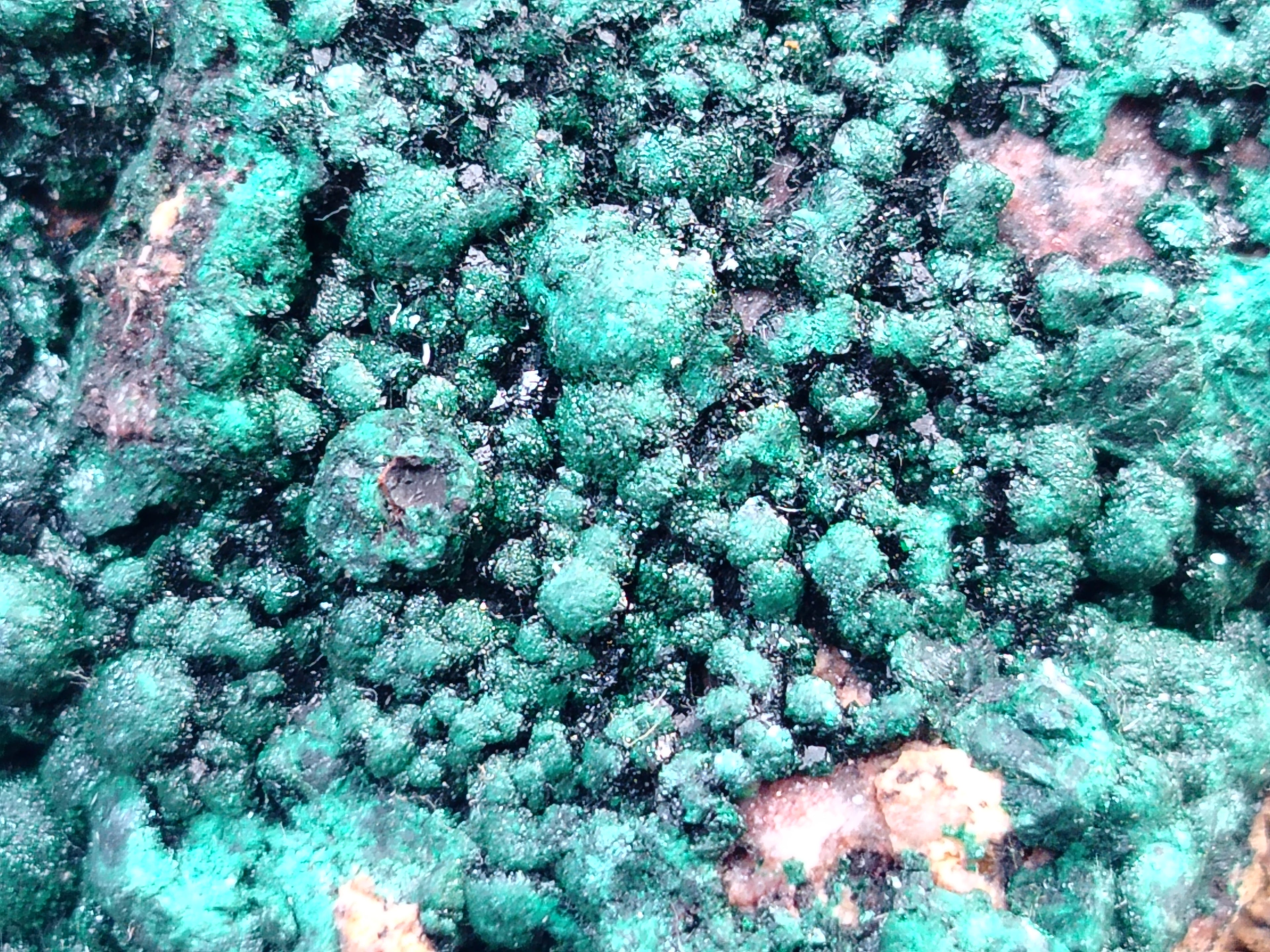 Natural Botryoidal Malachite Specimens x 6 From Congo - Toprock Gemstones and Minerals 