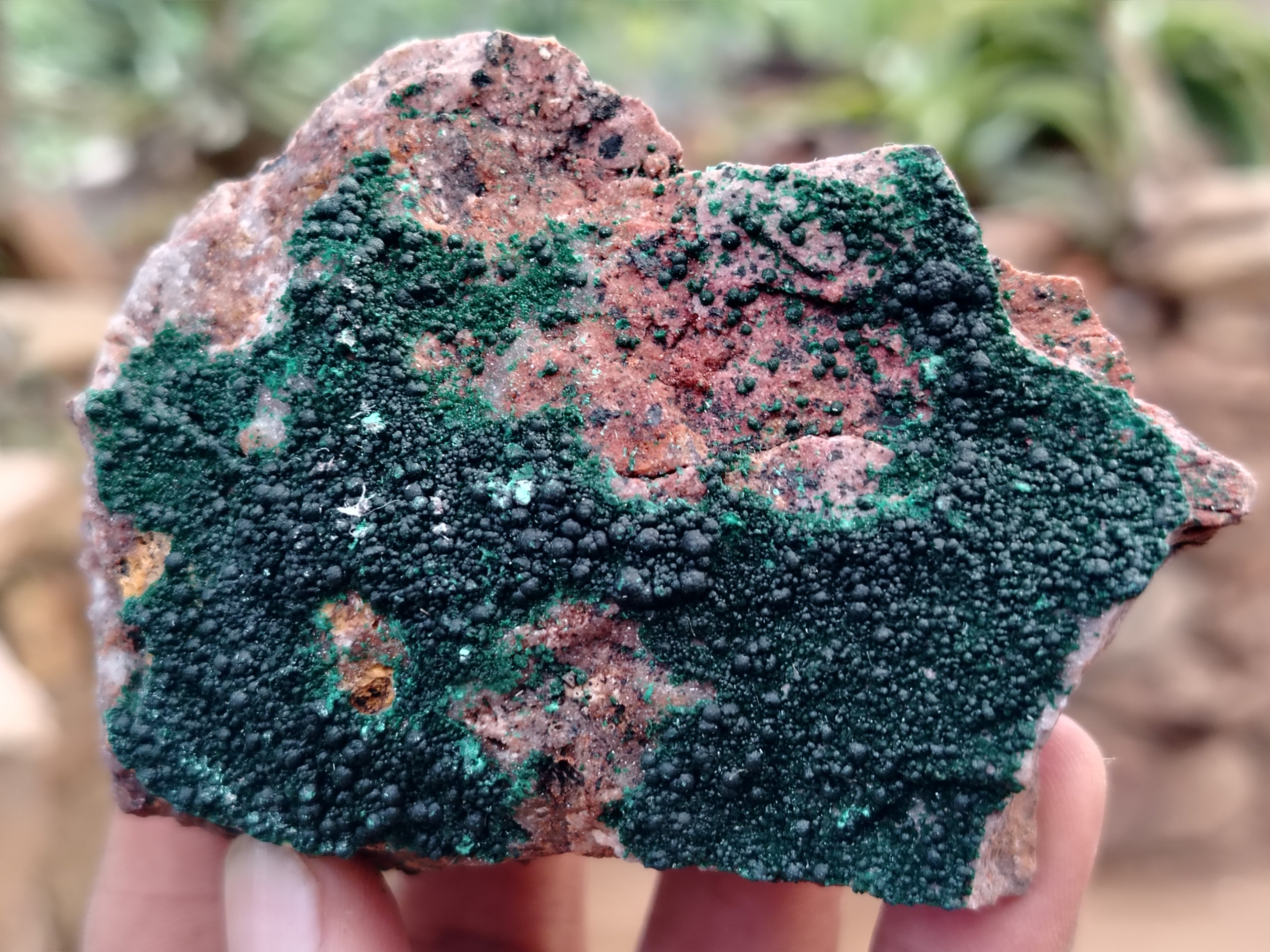 Natural Botryoidal Malachite Specimens x 6 From Congo - Toprock Gemstones and Minerals 