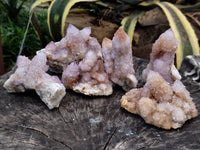 Natural Amethyst Spirit Quartz Clusters x 6 From Boekenhouthoek, South Africa