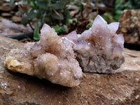 Natural Amethyst Spirit Quartz Clusters x 6 From Boekenhouthoek, South Africa