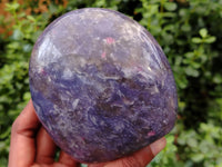 Polished Lepidolite Standing Free Forms x 2 From Ambatondrazaka, Madagascar - Toprock Gemstones and Minerals 