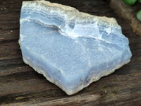 Natural Blue Lace Agate Geode Specimens x 2 From Malawi - Toprock Gemstones and Minerals 