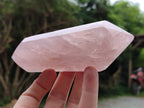 Polished Double Terminated Rose Quartz Points x 4 From Ambatondrazaka, Madagascar - Toprock Gemstones and Minerals 
