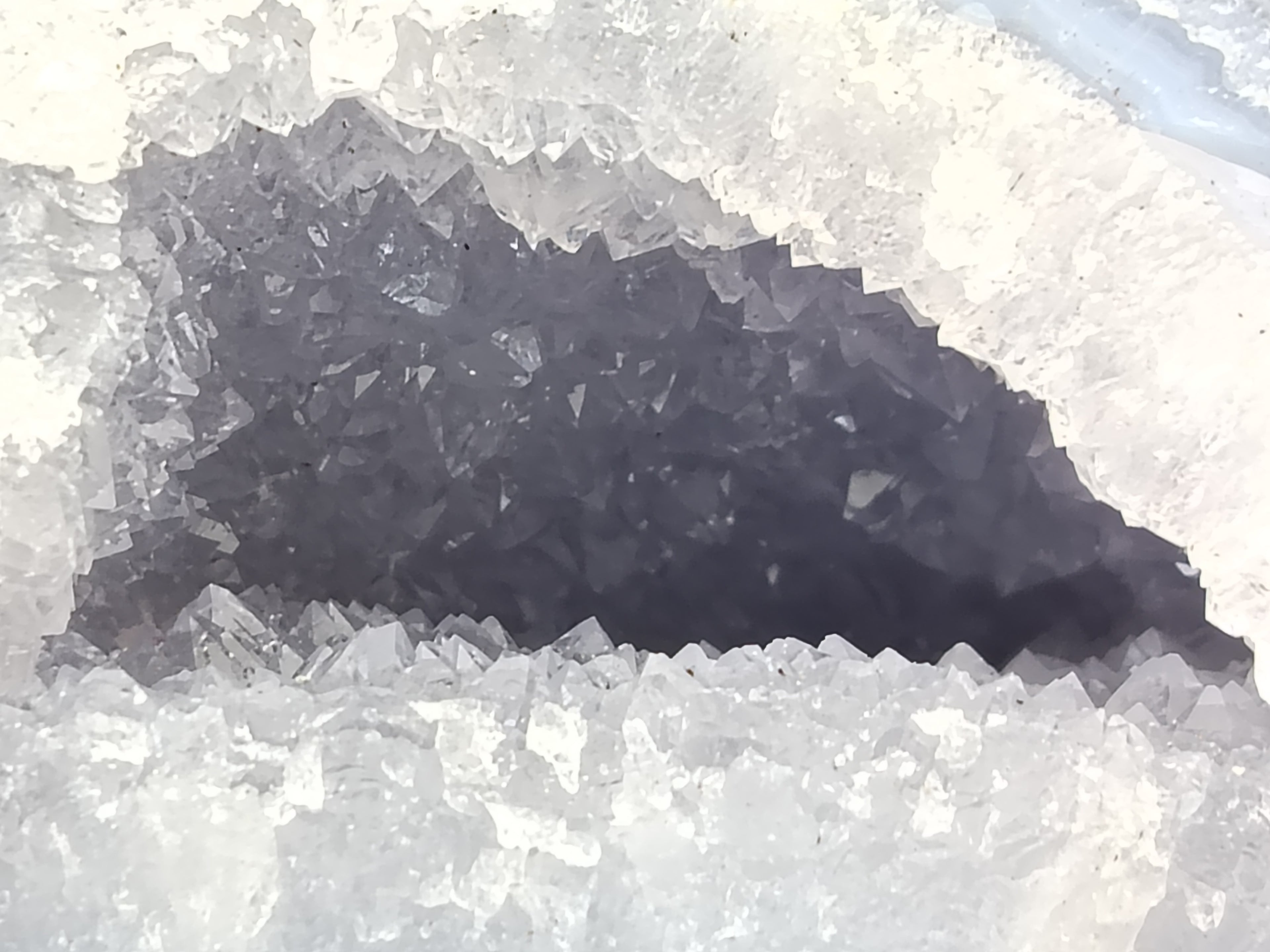 Natural Blue Lace Agate Geode Specimens x 3 From Malawi - Toprock Gemstones and Minerals 