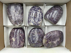 Polished Lepidolite Standing Free Forms x 6 From Ambatondrazaka, Madagascar - Toprock Gemstones and Minerals 