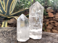 Polished Clear Quartz Crystals x 6 From Madagascar - Toprock Gemstones and Minerals 