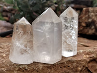 Polished Clear Quartz Crystals x 6 From Madagascar - Toprock Gemstones and Minerals 
