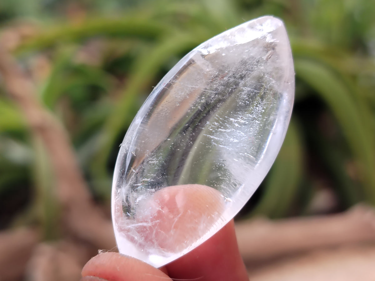 Polished Clear Quartz "Angel Tears" Pendant Pieces x 40 From Madagascar - Toprock Gemstones and Minerals 