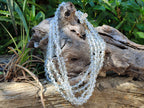 Polished Quartz Crystal Faceted Bead Necklace - Sold Per Item - From Madagascar - Toprock Gemstones and Minerals 